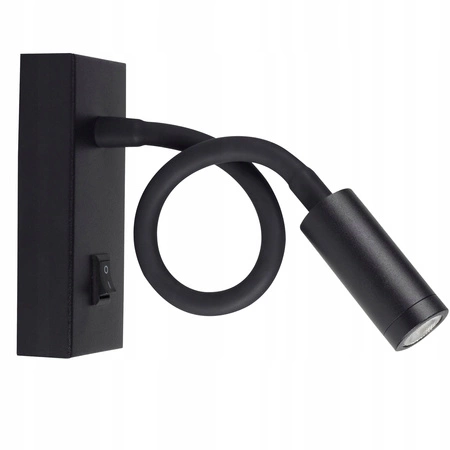 LED Wandleuchte Flexible Lesewandleuchte 3,3W 3000K Schwarz TONIL II KANLUX