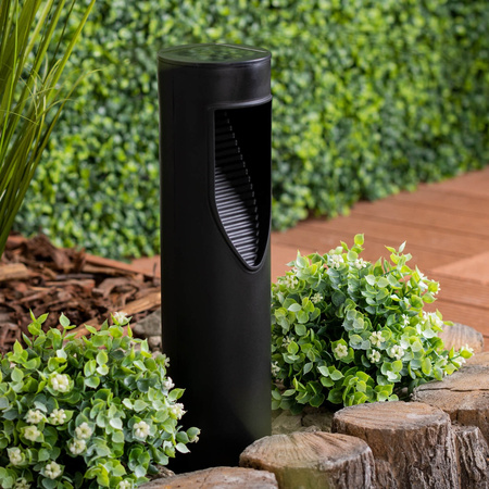 LED-Solar-Gartenlampe mit Stehmast 45cm 4000K IP54 mit Dämmerungssensor