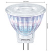 LED Leuchtmittel GU4 MR11 2,3W = 20W 200lm 2700K Warm 36° PHILIPS