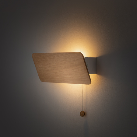 OSLO 9700 Nowodvorski Holzwandleuchte E14 Holz + Stahl Minimalistische Wandleuchte