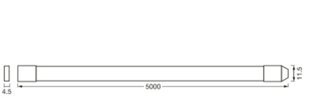 LED-Streifen für den Außenbereich 14.5W 960lm RGB CCT Dimmbar 5m SMART+ WiFi Flex Ledvance