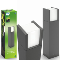 LED-Gartenleuchte für den Außenbereich ARBOR myGarden 6W 2700K IP44 Mast 40cm Anthrazit PHILIPS