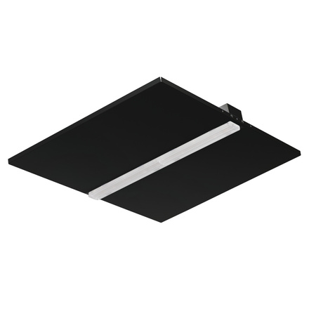LED-Panel-Deckenleuchte 19W 60x60cm 2400lm 3000K Warm 90° bündig montiert Schwarz Kanlux