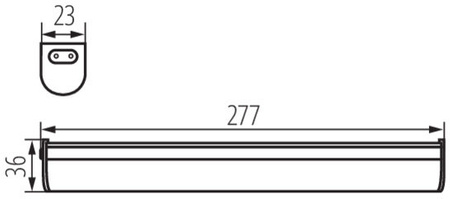 LED-Möbelunterbauleuchte MERA 5W 490lm 28cm 4000K Neutral Kanlux
