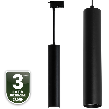 Hängelampe 29cm Reflektor GU10 LED SOPLO Schwarz LUMILED