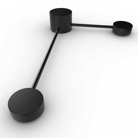 Wandleuchte Außenfassadenleuchte 2x GX53 Schwarz JOY Sanico Goldlux