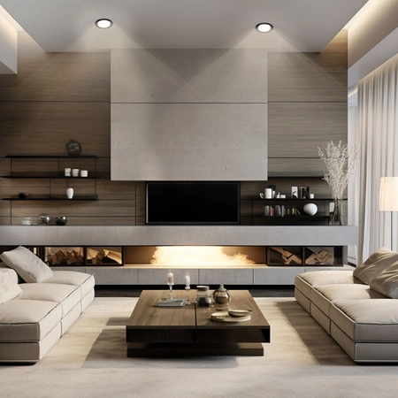 Unterputzmontage GX53 LED Schwarz Videx