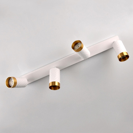 LED Decken-/Wandleuchte 4 x GU10 ARRAS Weiß GOLDLUX (Polux)