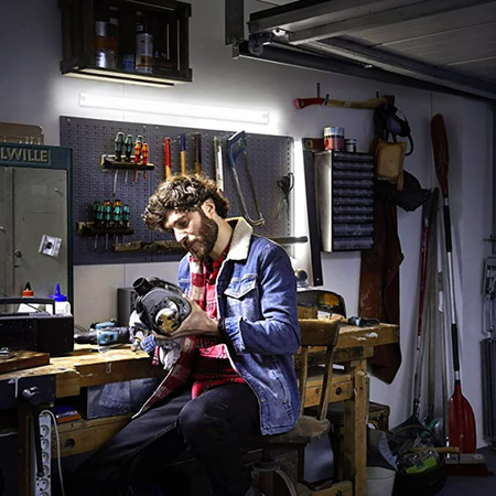 LED-Panel-Anbauleuchte Beam Black 30cm 8W 6000K Cold Colour