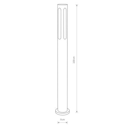 MEKONG I Outdoor-Gartenlampe 4698 E27 IP42 Graphite Pole Nowodvorski