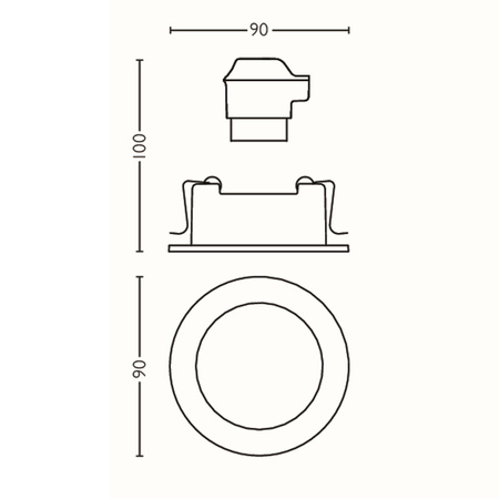 Steckbare Halogenleuchte DONEGAL GU10 Rund Beweglich Satin PHILIPS