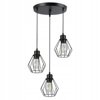 Masterled Ceiling Luminaire 3x E27 Schwarz Otto Pendelleuchte