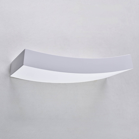 Wandleuchte Gips-Aufbauleuchte RX7S Weiß Curve Kobi