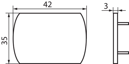 Leiterkappe grau TEAR KANLUX