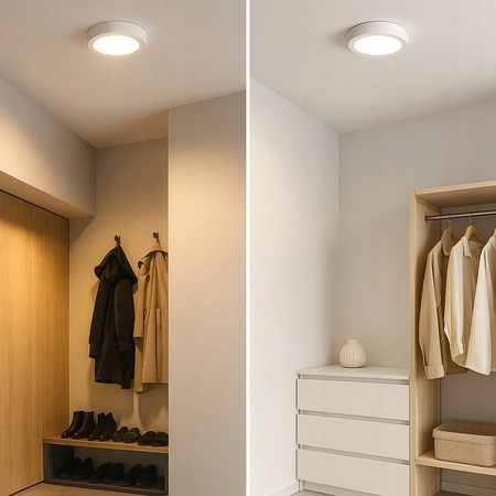 LED-Panel Deckenleuchte 6W 480lm 4000K neutralweiße Anbauleuchte Rund weiß Proma Masterled