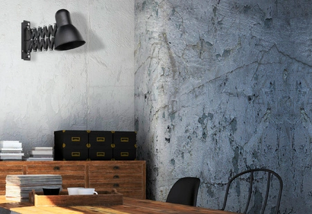 HARMONY 9890 Nowodvorski Wandleuchte Schwarz E27 Harmonica Steel Industrial Wandleuchte