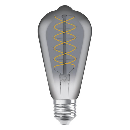 Dekorative LED-Glühbirne ST64 Edison E27 7.8W = 30W 360lm 1800K Warm 320° Smoke Filament Dimmbar Vintage 1906 Osram