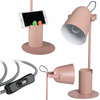 Schulnachttisch-Schreibtischlampe + Organizer Raibo E27 5W Rosa KANLUX