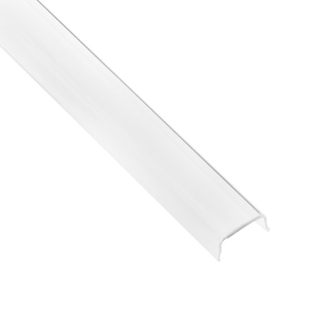 Anodisiertes Aluminium LED-Profil KM24 mit Klarglasabdeckung und Endkappen, 1m Silber LUMILED