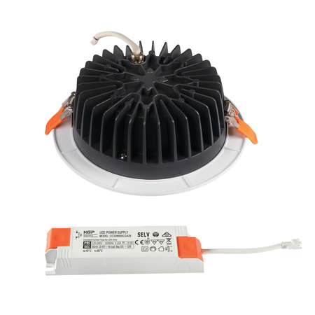 LED-Deckeneinbauleuchte TIBERI PRO DOWNLIGHT 30W 4000K 3150lm IP44 Weiß KANLUX