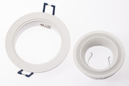 Glas-Einbaustrahler GU10, Einbauspot HALOGEN Runde Fest Weiß TRIBUS LUMILED