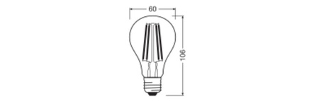 LED-Lampe E27 A60 7.3W = 60W 806lm 2700K Warm 320° Ledvance