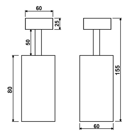 Wandleuchte GU10 QUANTUS Weiß