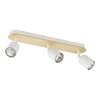 TOP WOOD Spot Weiße Deckenleuchte aus Holz Classic 3xGU10 3296 TK Lighting