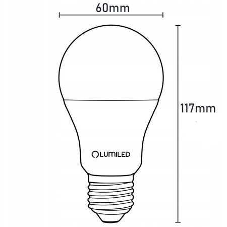 6x LED Lampen E27, Glühbirne A60 13W = 100W 1521lm 260° 4000K neutral LUMILED