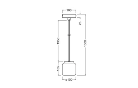 Dekorative Decke Pendelleuchte GU10 Überhang Blau Lastryko Decor Ledvance