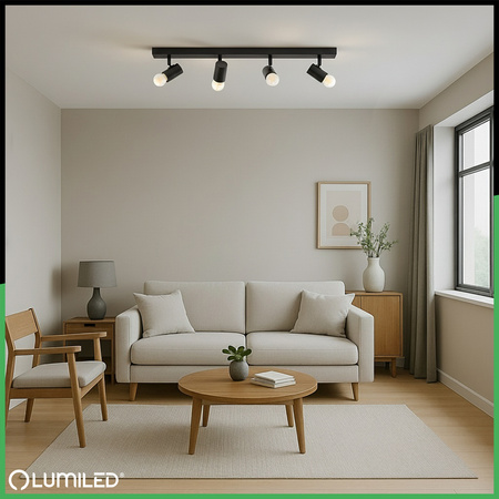 SPOT TUBA Deckenleuchte Reflektor Halogen Leuchte 4x E27 GLASA LUMILED