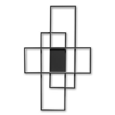 Geometrische Deckenleuchte PLAFON LED-Kronleuchter 130W 3000K-6500K schwarz + Fernbedienung