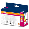 3x LED Lampe E14 P45 7W = 60W 806lm 2700K Wärme 200° OSRAM VALUE