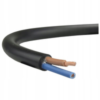 Drahtkabel OW H05RR-F 300/500V 2x1,5mm Schwarz 1m ELEKTROKABEL