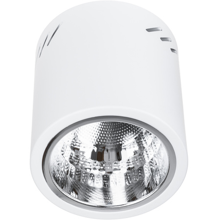 Aufbauleuchte E27, Aufbauspot Runde Tube Weiß Fest APUS 13 LUMILED