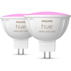 2PAK LED MR16 6.3W CCT RGB PHILIPS HUE Weiß & COLOR Ambiance Bluetooth Zigbee Glühbirne