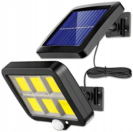 LED-Strahler, Solar-LED-Flutlicht IP65 6500K mit Bewegungs- und Dämmerungssensor DECRO LUMILED