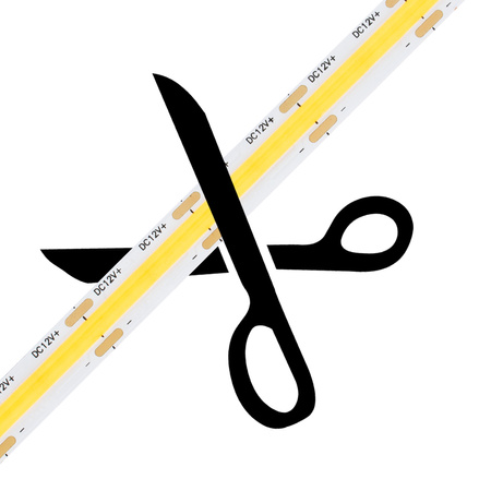 LED-Strip, LED-Streifen 12V 50W 1920LED NEON 8mm 5m COB IP65 kalt LUMILED