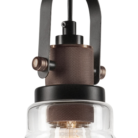 MATTEO E27 Schwarz Kupfer Loft Hängeleuchte LM-1.1/82 Lamkur