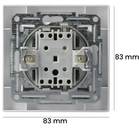 Klingelknopfschalter Schalter IP20 WEISS