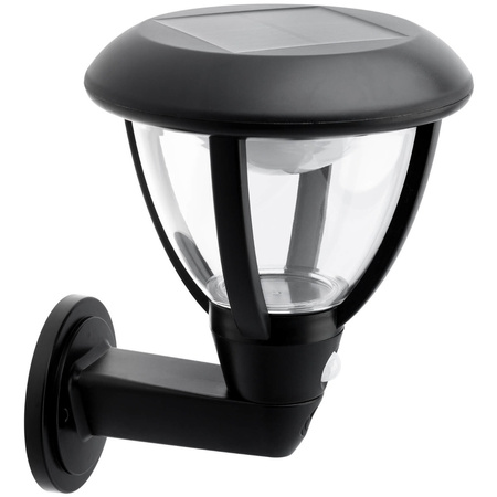 Solar-Gartenwandleuchte Elevation LED-Wandleuchte mit Bewegungs- und Dämmerungssensor 4000K IP44