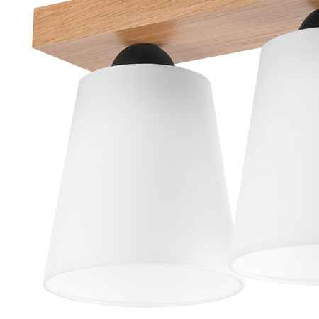 LULA Deckenleuchte 2xE27 Eiche weiß LM-2.200 Lamkur