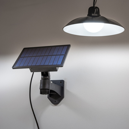 Solar-LED-Lampe, Hängelampe IP44 4000K+Fernbedienung HELIA LUMILED