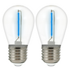 LED Lampen E27 FILAMENT 0,3W Blau für Girland PARTY GOLDLUX (Polux) SET OF 2 Pcs.