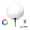 Solar Gartenlampe LED 3000K + RGB Angetrieben Oberirdisch Ornamental Ball Spike 30cm KOBI