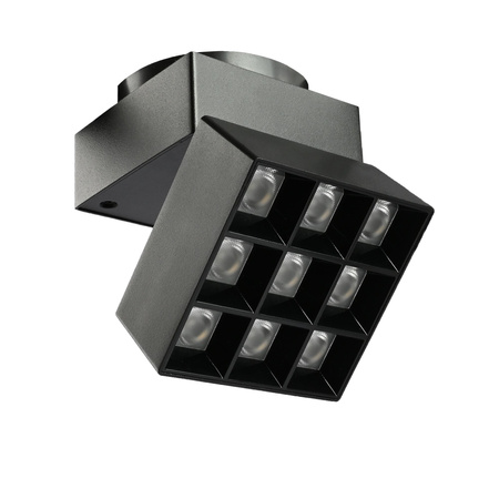 Magnetische LED-Schienenleuchte 16W 1380lm 4000K Neutral CRI90 36° Schwarz VIDEX