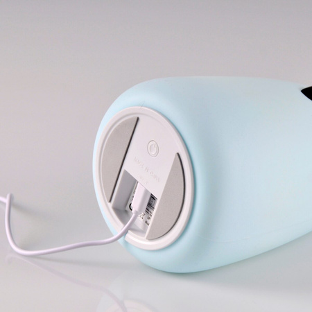 LED RGB dekoratives Nachtlicht mit wiederaufladbarer Batterie Bär blau GOLDLUX (Polux)