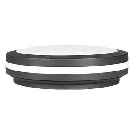 Gartenlampe Außenwandlampe 2x E27 270° Schwarz IP44 Rund Paula Masterled