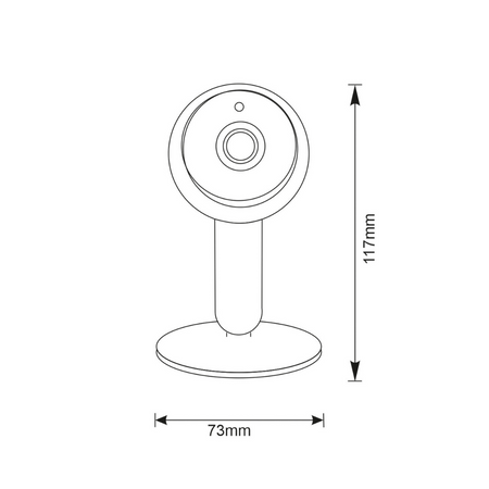 COSMO W1 Full HD 2Mpx Tuya SMART WIFI GOLDLUX (Polux) PIR-Innenkamera