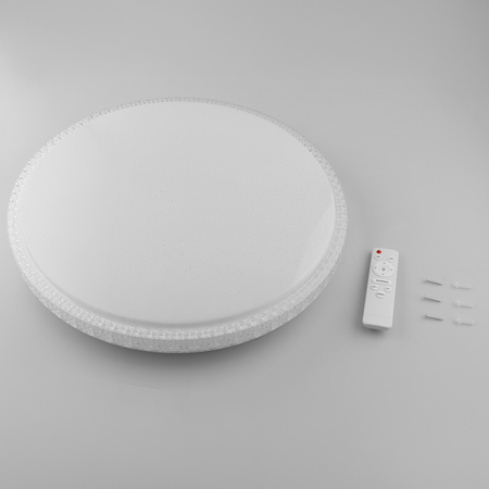 LED-Deckensegel AGA2 72W IP44 CCT Weiß Rund 50cm + LUMILED PILOT